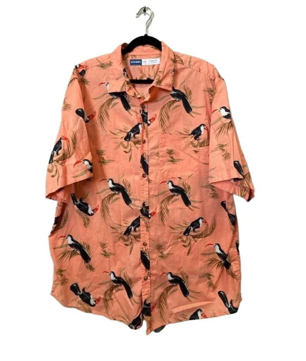 Old Navy Everyday Shirt Regular Fit Hawaiian Shirt XXL Tall